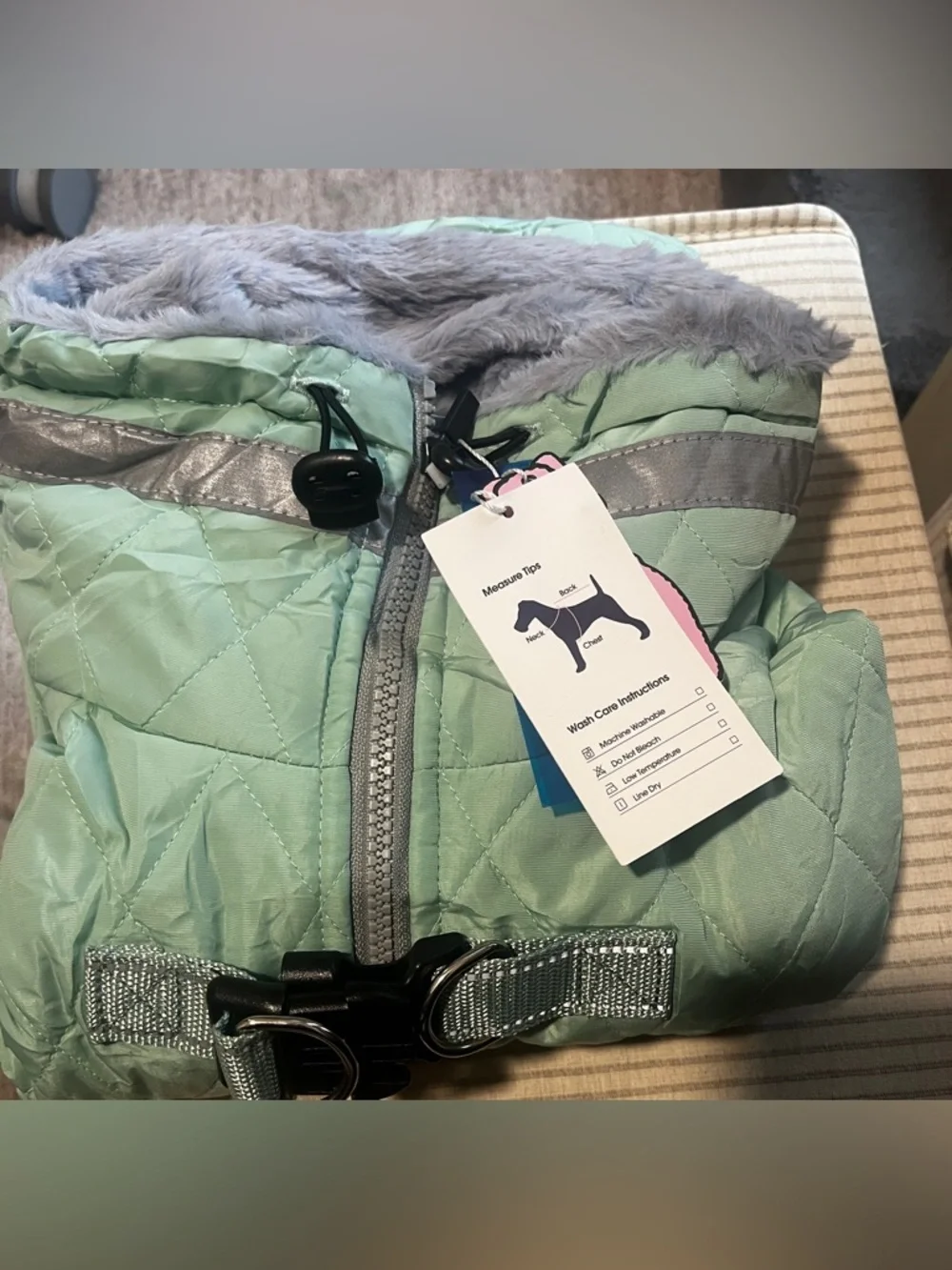 Waterproof XL Dog Winter Jacket With Harness Built In-Reflective 968-3